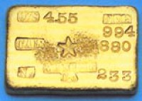 United States of America, California Mining Company, a uniface rectangular gold ingot, 1880, No. 233, 4.55oz, .994...