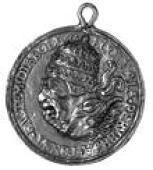 Anti-Catholicism, c.1680, a cast gilt-copper medal, unsigned, heads of Pope and devil joined as one, svlti aliqvando...