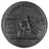 Anne (1702-1714), Attempted Invasion of Scotland, 1708, a copper medal by J. Croker and S. Bull, bust of Anne left,...