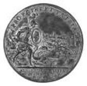 Carlisle Taken, 1745, a silver medal by J.H. Wolff, bust of the Duke of Cumberland right, rev. Cumberland as a Roman...