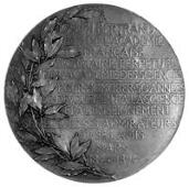 France, Joseph Bertrand, 1894, a bronze medal by J.-C. Chaplain, bust left, rev. legend in 13 lines, oak wreath at...