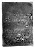 France, Inauguration of the Bains d’Evian, 1902, a plated bronze plaque by F.-C.-V. de Vernon [after C. Beylard],...