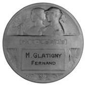 France, Syndicat Général des Articles Métalliques, c.1930, an Art Deco gilt-bronze award medal by E.-P. Blin,...