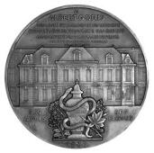 France, Albert Goris, 1935, a bronze medal by A. Lavrillier, bust left, rev. frontal elevation of a building, 81mm....