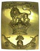 Royal Marine Artillery, a fine and rare officer’s rectangular shoulder belt plate c1850-1855, the burnished gilt...