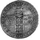 Anne (1702-1714), Crown, 1707, plain, edge septimo (ESC 104; S 3601). About extremely fine, light grey tone...