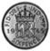 George VI (1936-1952), Proof Sixpence, 1945, edge grained, struck en médaille, 2.80gm (SC 90). Minor hairlines,...