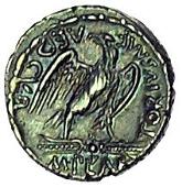 Roman Republic, L. Plaetorius M.f. Cestianus, Denarius, 67 BC, bust right, with attributes of Isis, Minerva, Apollo,...