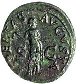 Claudius (AD 41-54), As, 41-2, Rome, bare head left, rev. Libertas standing facing, holding pileus, 10.18g (RIC 97;...