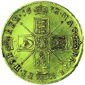Charles II (1660-1685), Five-Guineas, 1682, second bust, edge tricesimo qvarto (MCE 25; S 3331). Almost extremely...