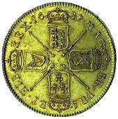 James II (1685-1688), Five-Guineas, 1687, first bust, normal sceptres, edge tertio (MCE 117; S 3397). Very minor...