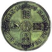 William III (1694-1702), Proof Crown, 1695, first bust, edge plain, struck en médaille, 29.13g (L & S 1; ESC 88)....