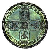 George II (1727-1760), Proof Crown, 1746, edge vicesimo, 29.98g (L & S 7; ESC 126; S 3690). Minor surface mark by...