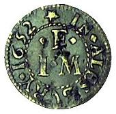 17th Century, Aylesbury, Joseph Freer, Farthing, 1652, Mercers’ arms, 1.25g/6h (Berry & Morley 18; SCBI Norweb...