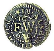 17th Century, Aylesbury, Francis Wethered, Farthing, 1660, Mercers’ arms, 1.10g/12h (Berry & Morley 25; BW. 18)....