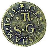 17th Century, Chesham, Samuel Trecher, Farthing, 1653, 1.21g/6h (Berry & Morley 66; BW. 51); Samuel Trecher,...
