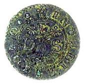 17th Century, Edlesborough, Daniell Finch, Halfpenny, 1666, 1.87g/12h, mm. sexfoil on obv. (Berry & Morley 81; SCBI...