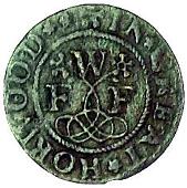 17th Century, Great Horwood, John Carter, Halfpenny, 1668, scales, 0.68g/12h (Berry & Morley 91; BW. 72); Francis...
