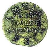 17th Century, High Wycombe, Tho: Butterfield, Farthing, wheatsheaf, 0.65g/9h (Berry & Morley 211; SCBI Norweb 830,...