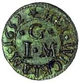 17th Century, High Wycombe, William Fisher, Farthing, 1652, Clothworkers’ arms, 0.85g/6h (Berry & Morley 215; BW....