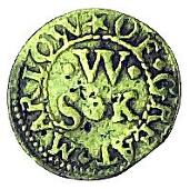 17th Century, Marlow, Silvester Widmere, Farthing, griffin left, 1.25g/6h, inner circles both sides (Berry & Morley...
