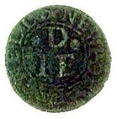 17th Century, Newport Pagnell, James Davis, Farthing, Skinners’ arms, 0.58g/12h (Berry & Morley 129, and BNJ 1973,...
