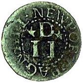 17th Century, Newport Pagnell, John Davis, Farthing, Drapers’ arms, 0.84g/3h (Berry & Morley 130; SCBI Norweb 321,...
