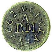 17th Century, Olney, John Amps, Farthing, 1662, scales, 1.09g/12h (Berry & Morley 142; SCBI Norweb 328, same dies;...