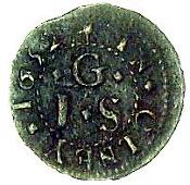 17th Century, Olney, John Gaynes, Farthing, 1652 (2, different obv. dies), scales, 0.83g/6h, mm. mullet both sides...