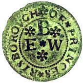 17th Century, Princes Risborough, Edward Barnaby, Farthing, three tuns, 0.87g/9h (Berry & Morley 150; BW. 114);...