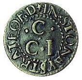 17th Century, Stony Stratford, Christoph. Clifton, Farthing, pot of lilies, 1.01g/6h (Berry & Morley 166; BW. 124);...