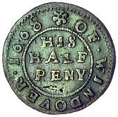 17th Century, Wendover, John Duncombe, Farthing, 1664, hat trimmed with feather, 0.93g/6h (Berry & Morley 183; SCBI...