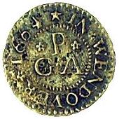 17th Century, Wendover, Gabriell Prentice, Farthing, 1664, Grocers’ arms, 1.20g/12h (Berry & Morley 187; BW. 143)....