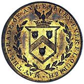 18th Century, Aylesbury, Francis Wheeler, mule Halfpenny, similar, edge plain, 11.47g/6h (DH 6a). Light carbon...