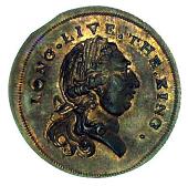 18th Century, Aylesbury, Skidmore’s mule Halfpenny, similar, rev. laureate bust of George III right, long live the...