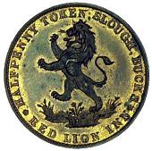 18th Century, Slough, William Till, Halfpence, 1794 (2, same dies), in copper and bronzed-copper, similar, edges...