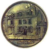 18th Century, Slough, William Till, Halfpenny, 1794, in brass, similar, edge plain, 8.45g/12h (DH 23). From lightly...