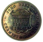 18th Century, Slough, William Till and John Peckham, mule Halfpenny, 1794, in bronzed-copper, similar, but from a...