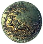 18th Century, Aylesbury, Skidmore’s mule Halfpenny, FW cypher, rev. shepherd, edge grained, 9.33g/3h (DH 10)....