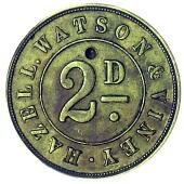 19th Century, Aylesbury, a George III Penny, 1797, obv. countermarked payne cutler aylesbury in three lines,...