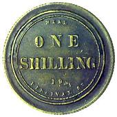 19th Century, Langley, B.R. Lowe, brass Threepence check, b.r. lowe grocer &c 5 high st langley in four lines, rev....