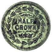 19th Century, Wolverton, Red Lion Inn, copper Three-Halfpence check, red lion wolverton around inn, rev. value, edge...