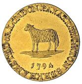 18th Century, Bedfordshire, Bedfordshire, Leighton Buzzard, Chambers, Langston Hall & Co, Proof Halfpenny, 1795, in...