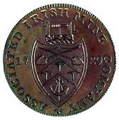 18th Century, Hampshire, Hampshire, Gosport, J. Jordan, Halfpenny, 1794; Portsmouth, issuer uncertain, Halfpenny or...