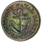 18th Century, Hampshire, Hampshire, Southampton, Naval Farthing, bust of Lord Hood right, rev. anchor and cable (DH...