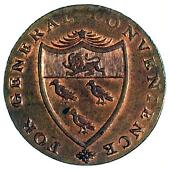 18th Century, Kent, Kent, Goudhurst, W. Fuggle, Halfpenny, 1794; Lamberhurst, T. Foster, Halfpenny, 1794 (DH 28b,...
