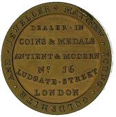18th Century, Middlesex, Middlesex, M. Young, Penny, 1798, similar (DH 41; Stainton 42). Usual rim flaws both sides,...