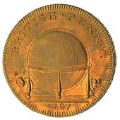 18th Century, Middlesex, Middlesex, Skidmore’s Globe series, Cambridgeshire, Penny, 1797, Chesterton, rev. globe...