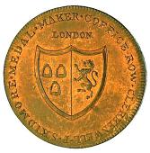 18th Century, Middlesex, Middlesex, Skidmore’s Clerkenwell series, Penny, Isleworth, rev. similar (DH 157)....