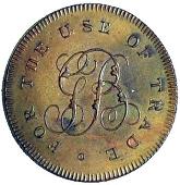 18th Century, Middlesex, Middlesex, Hackney, G. Butler, Skidmore’s Halfpenny, paint-pot, cask and two brushes,...